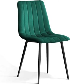 Scaun catifea Tux Verde H88cm