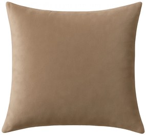 Husa decorativa pentru perna VELVET 40x40 cm, maro deschis