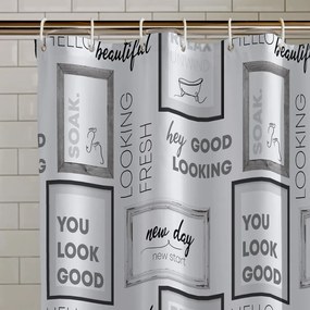 Perdea de duș 180x180 cm Relax and Unwind – Catherine Lansfield