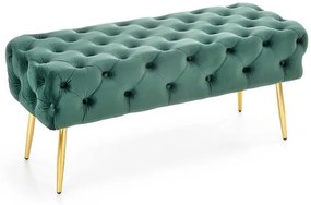 Banca tapitata Athena – Verde/Gold