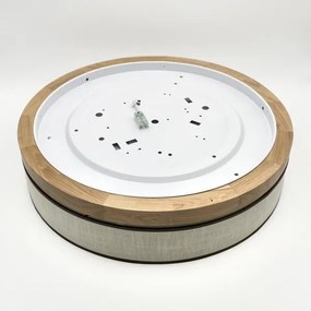 Brilagi - Plafonieră LED BELLADONNA, 36 W, 230 V, Ø 50 cm, crem/stejar