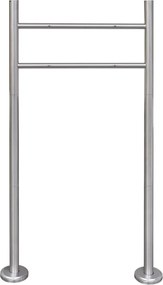 vidaXL Suport din oțel inoxidabil pentru cutie poștală