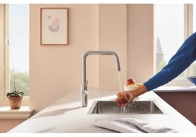 GROHE 30595DC0 - Baterie pentru chiuvetă BLUE PURE din oțel inoxidabil