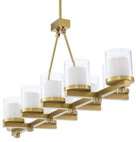 Lustra suspendata cu telecomanda design LUX Donovan, alama antica 115300 HZ