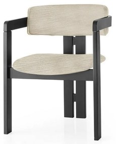 Scaun de sufragerie CO Light Grey and Black