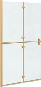 vidaXL Perete de duș Walk-In Auriu 110 x 6,5 x 190 cm