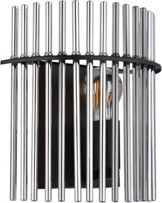 Aplică Globo 15698W GORLEY 1xE27/60W/230V negru