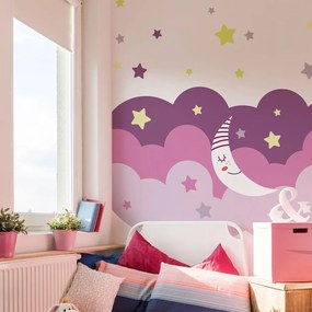 Autocolant Ambiance Scandinavian Clouds Starry Sky