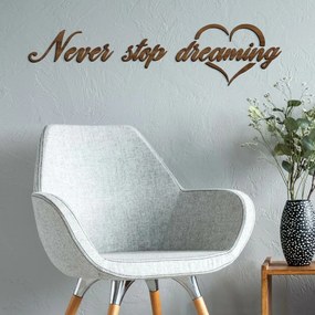 DUBLEZ | Decorațiune de perete cu mesaj motivațional - Never Stop Dreaming