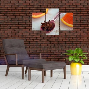 Tablou cu scorțișoară pe linguriță (90x60 cm)