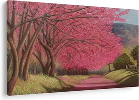 Tablou cu copaci înfloriți (90x60 cm)