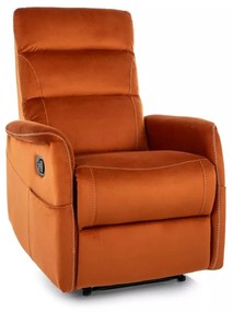 Fotoliu Solon M cu functie de masaj velvet cinnamon Blu4215