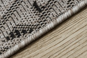 Covor sisal Floorlux 20504 Frunze argintiu si negru Junglă