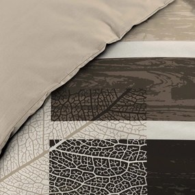 Lenjerie de pat maro din bumbac pentru pat dublu 200x200 cm So Natural – douceur d'intérieur