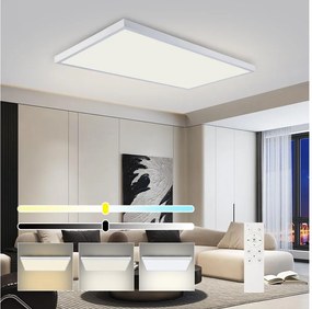 Brilagi-LED Lampă LED reglabilă pentru baie FRAME SMART LED/96W/230V IP44 albă + telecomandă