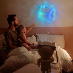 Retlux - Proiector LED pentru copii, 230 V, astronaut, 23,3 cm, cu telecomandă