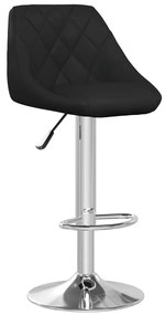 335170 vidaXL Scaun de bar, negru, piele ecologică