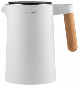 Fierbător electric Concept RK3300 inoxSalt & Pepper 1,5 l, alb, alb