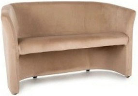 Canapea TM-2, stofa catifelata bej - Bluvel 28, 126x60x76 cm
