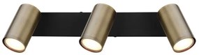 Spot ROBBY 3xGU10/35W/230V negru/alamă Globo 57911-3M