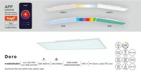 Plafoniera Smart LED RGB dimabila cu telecomanda Doro