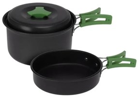 Set de oale din aluminiu Redcliffs din 2 piese cumâner din plastic, verde