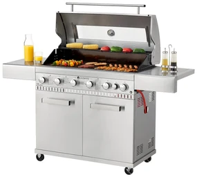 Gratar pe gaz Minnesota BBQ cu 6 arzatoare + 1 arzator lateral