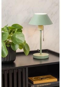 Veioză verde cu abajur din metal (înălțime 36 cm) Office Retro – Leitmotiv