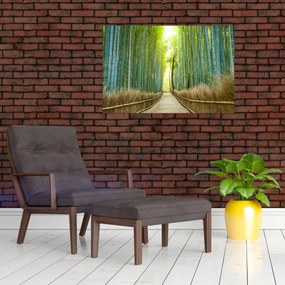 Tablou - Strada cu bambuși (90x60 cm)