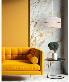 Lustră pe cablu Duolla DUO 1xE27/15W/230V d. 40 cm crem/auriu