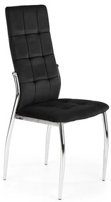 Set 4 scaune K416 velvet negru