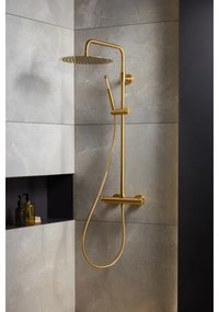 KFA Armatura 5736-920-31 - Set duș MOZA cu baterie termostatică aurie