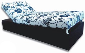 Pat de o persoană (canapea) 80 cm Darcy (negru 39 + Stela). 793073