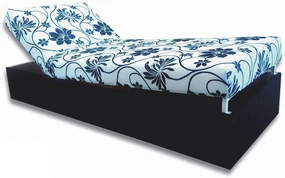 Pat de o persoană (canapea) 80 cm Darcy (negru 39 + Stela). 793073