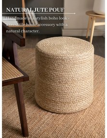 Taburet în culoare naturală Jutta Gold – Hanse Home