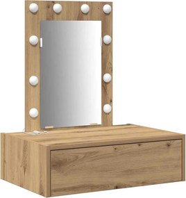 vidaXL Masă de Machiaj cu sertar Maro 60 x 40 x 70 cm Lemn compozit