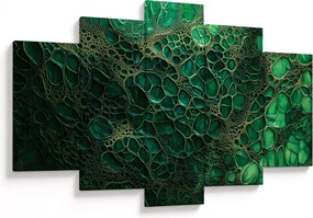 Tablou - Imagine microscopică verde (150x105 cm)