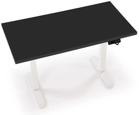 Masa de birou cu functie de reglare a inaltimii B54 negru/alb L120 cm
