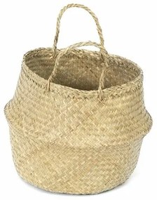 Coș de depozitare Compactor tricotat din iarbă demare Belly, 35 x 32 cm, natural