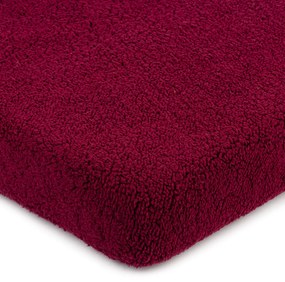 Cearşaf de pat 4Home din imitaţie de lână, burgund, 180 x 200 cm