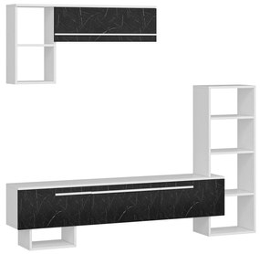 Mobilier living Vipado (alb + negru) . 1095665