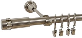 Galerie simpla XANTOS /19 - inox (Alege marime: 200 cm)