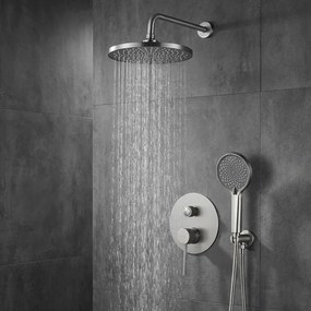 Set de dus incastrat Rea Lungo Stripe Nickel Brush + BOX