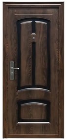 Usa metalica de exterior cu izolatie si vizor Novo Doors ND6001 ,deschidere stanga dreapta, 1 yala, dimensiuni multiple,tabla 0.5 mm, balamale si