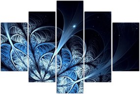 Tablou - Floare albastru închis (150x105 cm)