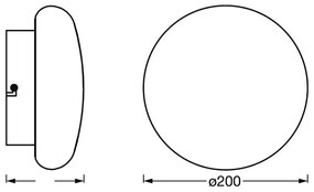 Plafonieră LED dimabilă pentru baie SMART+ AQUA LED/12W/230V IP44 Wi-Fi Ledvance