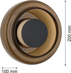 Aplica de perete LED moderna SOFI cognac amber