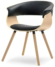 Scaun Enzo K (stejar negru + stejar). 1111036