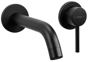 REA-B5332 - Baterie pentru lavoar OWEN, montaj încastrat, neagră