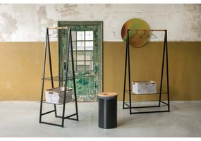 Cos de rufe Brabantia 1000826, 60 L, Capac din pluta, Umplere fara deschidere, Gauri ventilatie, Negru